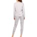  Women’s  2pc Loungewear Jogger Set, Gray, Medium