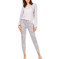 Rae Dunn Women’s  2pc Loungewear Jogger Set, Gray, Medium