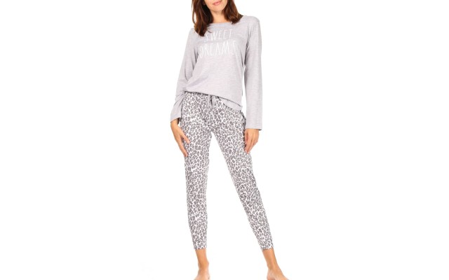  Women’s  2pc Loungewear Jogger Set, Gray, Medium