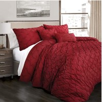Ravello Pintuck 5-Piece King Comforter Set Bedding