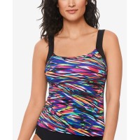Reebok Glassworks Women’s Tankini Top, Multi, 12