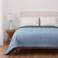 Reversible Down Alternative Blanket by Berkshire Life, Blue, Queen