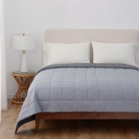 Reversible Down Alternative Blanket by Berkshire Life, Gray, King