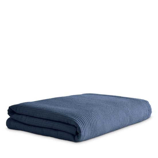  Home Cotton Coverlets, Navy, King