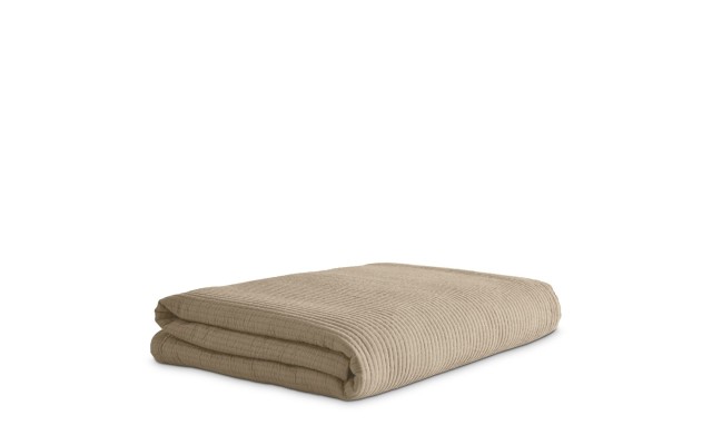  Home Cotton Coverlets, Taupe, Full/Queen