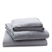  Home Linen Fitted Sheet, Queen, Gray, Queen