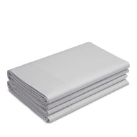 Riley Home Percale Flat Sheet ,King/Cal King, Gray