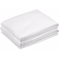 Riley Home Sateen Fitted Sheet, White, Queen