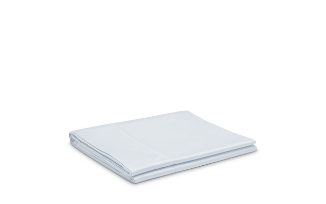 RILEY Home Sateen Flat Sheet, White, Queen