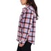 Sage Ladies' Plush Shirt Jacket, Purple, Medium