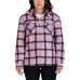 Sage Ladies' Plush Shirt Jacket, Purple, Large