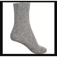 Simple Cushion Boot Socks, Gray, One Size