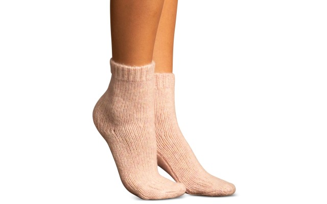 Simple Cushion Boot Socks, Pink, One Size