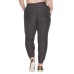  Ladies' Brushed Jogger, Black, 3X
