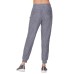  Ladies' Brushed Jogger, Blue, Large