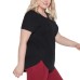 Ladies' Tunic Tee, 2-pack, Black, Medium