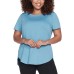  Ladies' Tunic Tee, 2-pack, Black, Medium