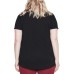  Ladies' Tunic Tee, 2-pack, Black, Medium