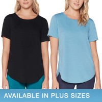 Skechers Ladies' Tunic Tee, 2-pack, Black, Medium