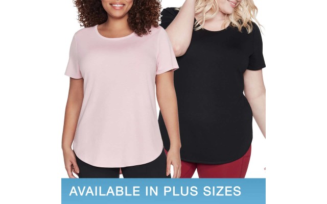  Ladies' Tunic Tee, 2-pack, Pink, Small