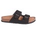  Ladies' Two Strap Sandal, Black, 7