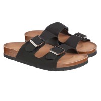 Skechers Ladies' Two Strap Sandal, Black, 7