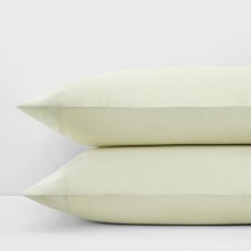 Sky 500TC Sateen Wrinkle-Resistant Thread Count 2 King Pillowcases, Aloe Green