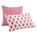  Sunset Blossoms Decorative Pillow, Pink,18 x 18