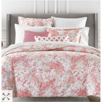 Sky Sunset Blossoms Duvet Set, Pink, King