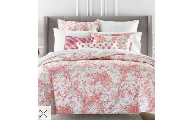  Sunset Blossoms Duvet Set, Pink, King