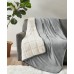  Velvet to Berber Weighted Blanket Bedding, Gray, 60″ x 80″