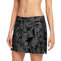 Speedo Ladies' Swim Skort, Black, Medium