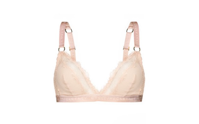 Stella McCartney Bea Treasuring Soft Cup Triangle Bralette, Small, Pink