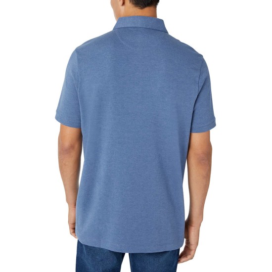  Men's Interlock Polo, Blue, Medium