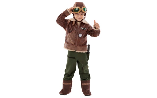  Aviator Child Costume, One Color, 3-4