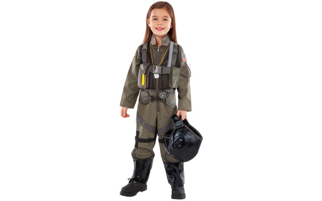  Fighter Pilot Child Costume, One Color, 3-4