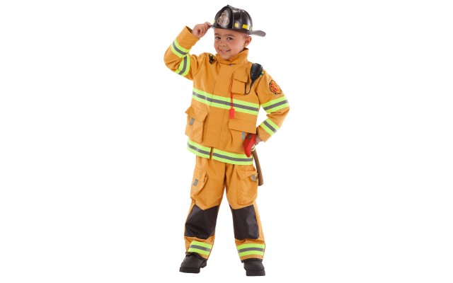  Firefighter Child Costume, One Color, 3-4