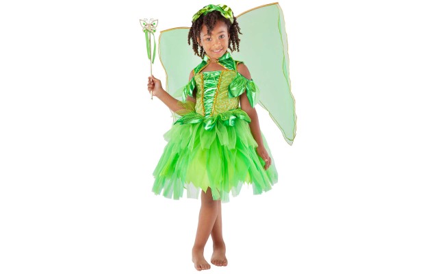  Leaf Green Fairy Child Costume, One Color, 3-4