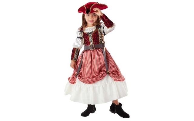  Pirate Queen Child Costume, One Color, 3-4