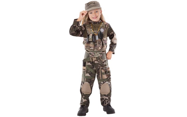  Special Forces Child Costume, One Color, 5-6