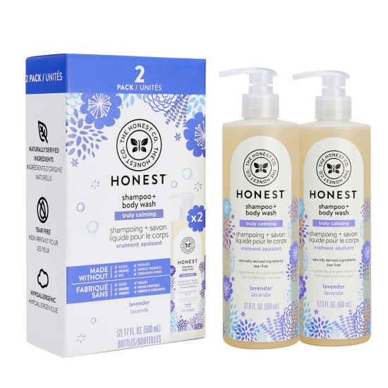  Truly Calming Lavender Shampoo + Body Wash 17 fl oz, 2-pack