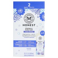 The Honest Company Truly Calming Lavender Shampoo + Body Wash 17 fl oz, 2-pack