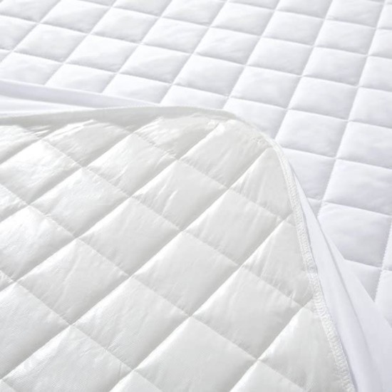  Premium Bamboo Mattress Protector, Waterproof, Noiseless, Quilted, SilkySoft Breathable Fitted Bed Cover, Full
