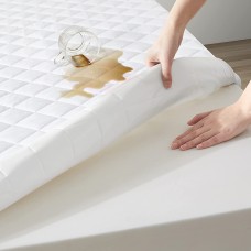 The Season Essentials Premium Bamboo Mattress ProtectorWaterproofNoiselessQuiltedSilkySoft Breathable Fitted Bed CoverCalifornia King