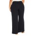  Ladies' Printed Pant, Black, Large