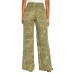  Ladies' Printed Pant, Green, Medium