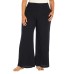  Ladies' Printed Pant, Black, Large