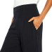  Ladies' Printed Pant, Black, Large