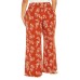  Ladies' Printed Pant, Orange, XX-Large