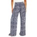  Ladies' Printed Pant, Blue, Medium